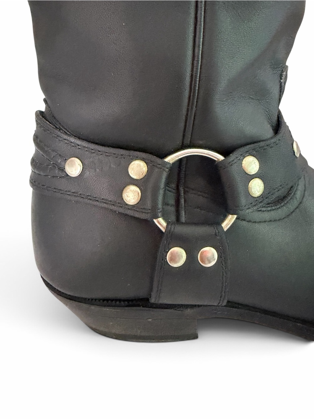 BOULET Black Leather Harness Motorcycle Biker Boots 6.5 - Picture 5 of 16